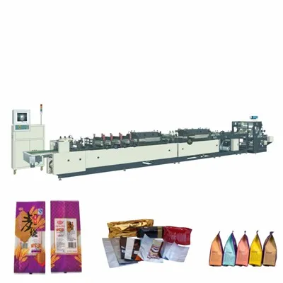 Maschine zur Herstellung von 4-seitigen Mittelsiegelbeuteln