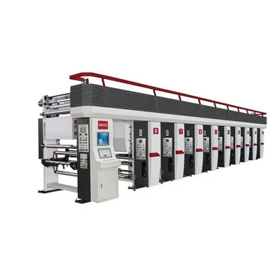 Druckmaschine mit drei Motoren und automatischem Farbregister