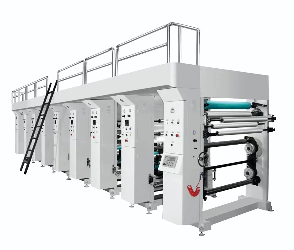 Tiefdruckmaschine für Aluminiumfolie.